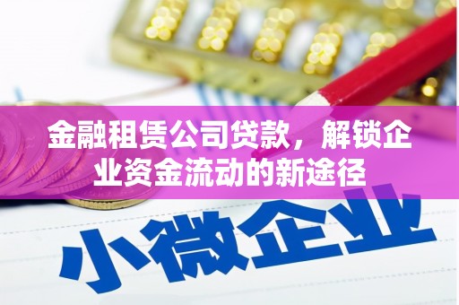 乌海金融租赁公司贷款，解锁企业资金流动的新途径
