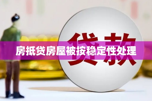 龙安房抵贷房屋被按稳定性处理