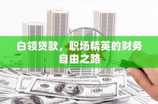 临猗白领贷款，职场精英的财务自由之路